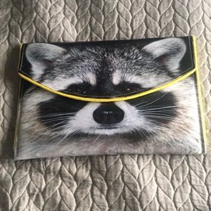 Kent Stetson Yellow Racoon Clutch🦝